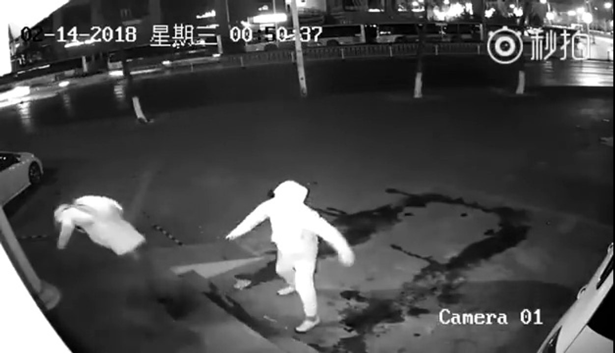 2 voleurs débiles s'assomment entre eux en tentant de rentrer par effraction !