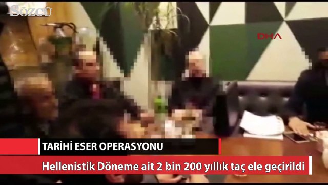 Tarihi eser operasyonunda 2 bin 200 yıllık taç ele geçirildi