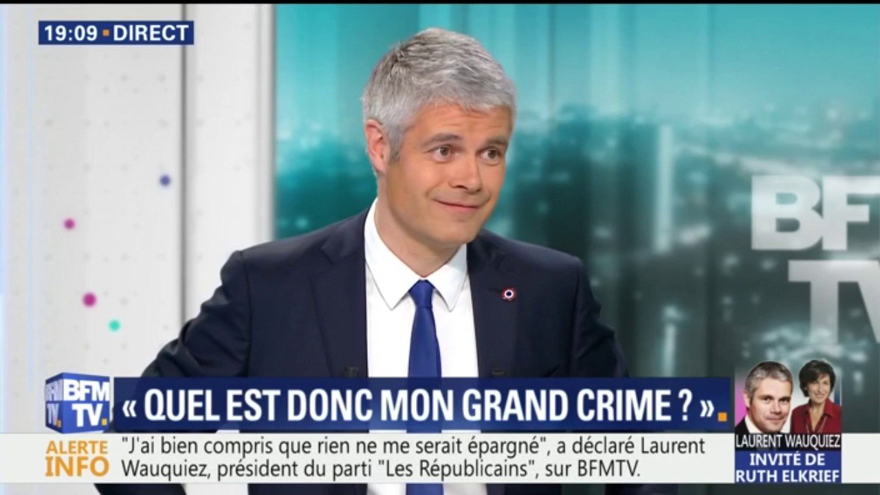 "Oui, c'est vrai, j'ai des défauts", reconnaît Laurent Wauquiez