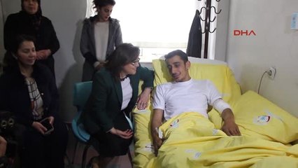 Gaziantep-Fatma Şahin'den Afrin Gazisine Ziyaret