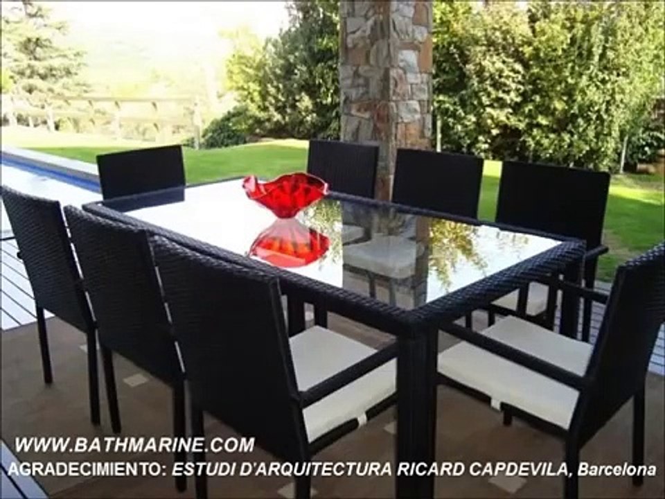 BATHMARINE.ES MUEBLES RATTAN SINTÉTICO Jardin Baratos Exterior Sofas Sillones Mesas Tumbona Conjunto