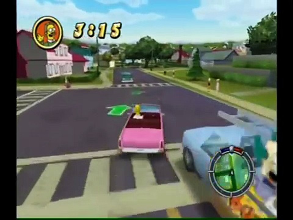 Simpsons Hit & Run Walkthrough: Level 1 - Mission 2 and 3: Petty Theft Homer & Office Spaced