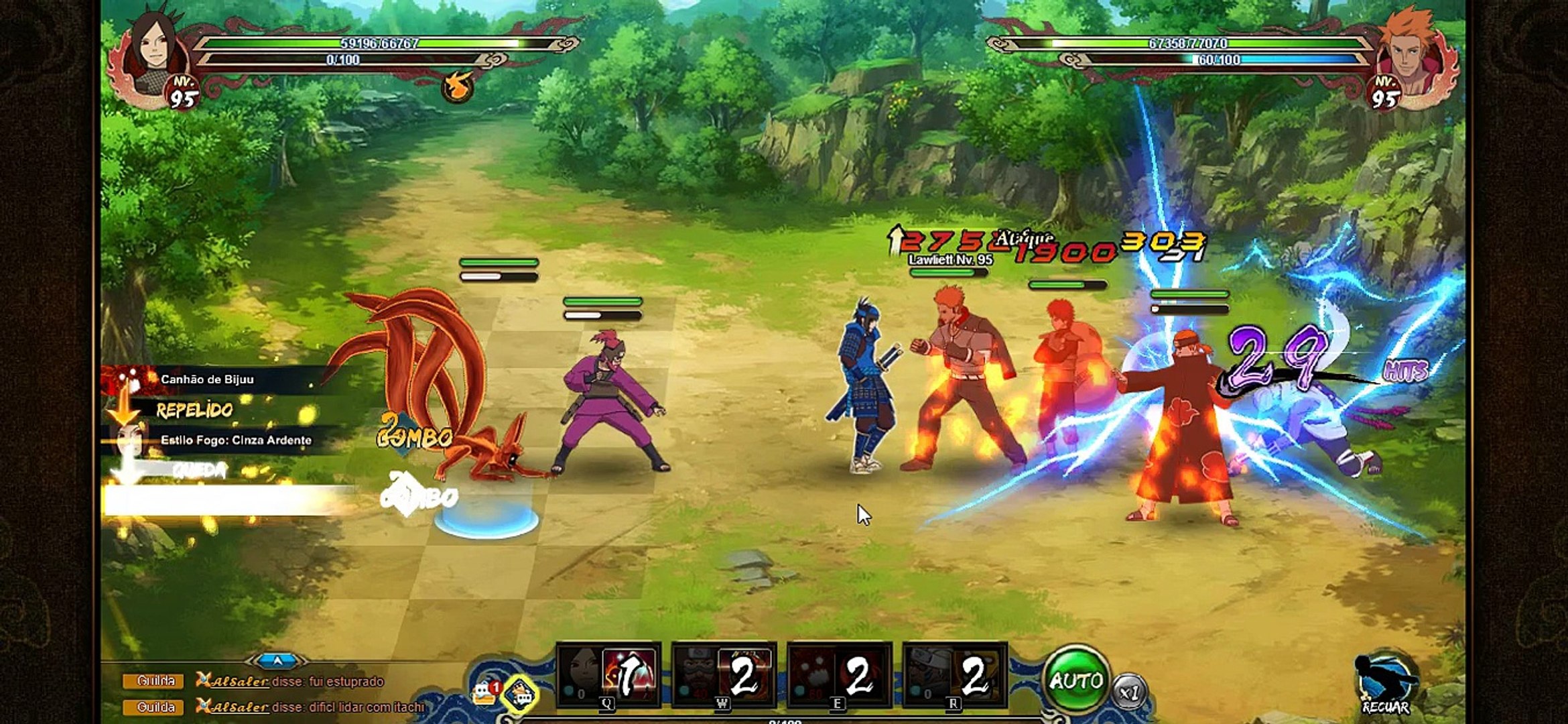 Uchiha T VS Lawliett Torneio de Luta