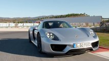 Porsche 918 Spyder in Rhodium Silver Metallic at Hybrid Trackdays