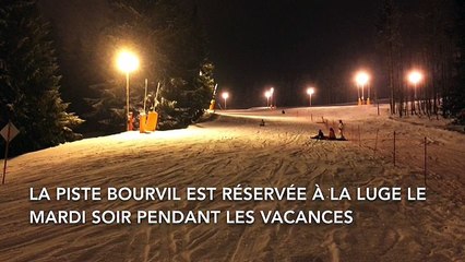 Descente en luge sur la piste Bourvil à La Bresse