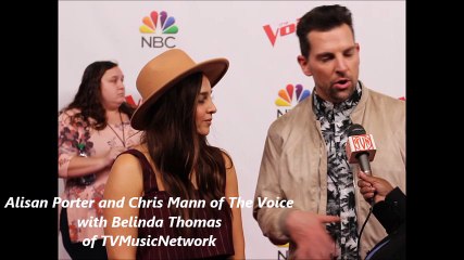 Alisan Porter and Chris Mann of  Neon Dreams at The Voice