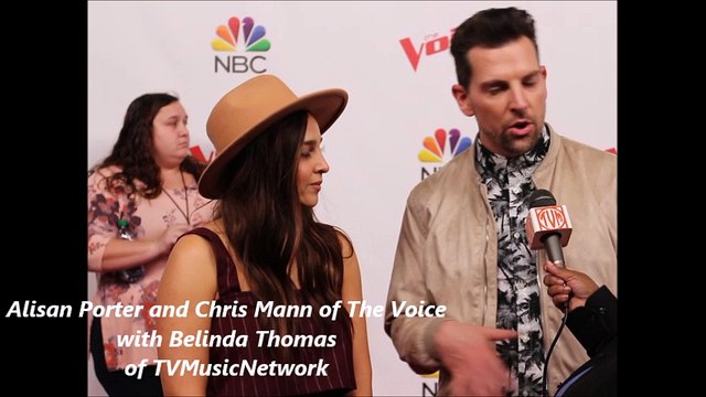 Alisan Porter and Chris Mann of Neon Dreams at The Voice