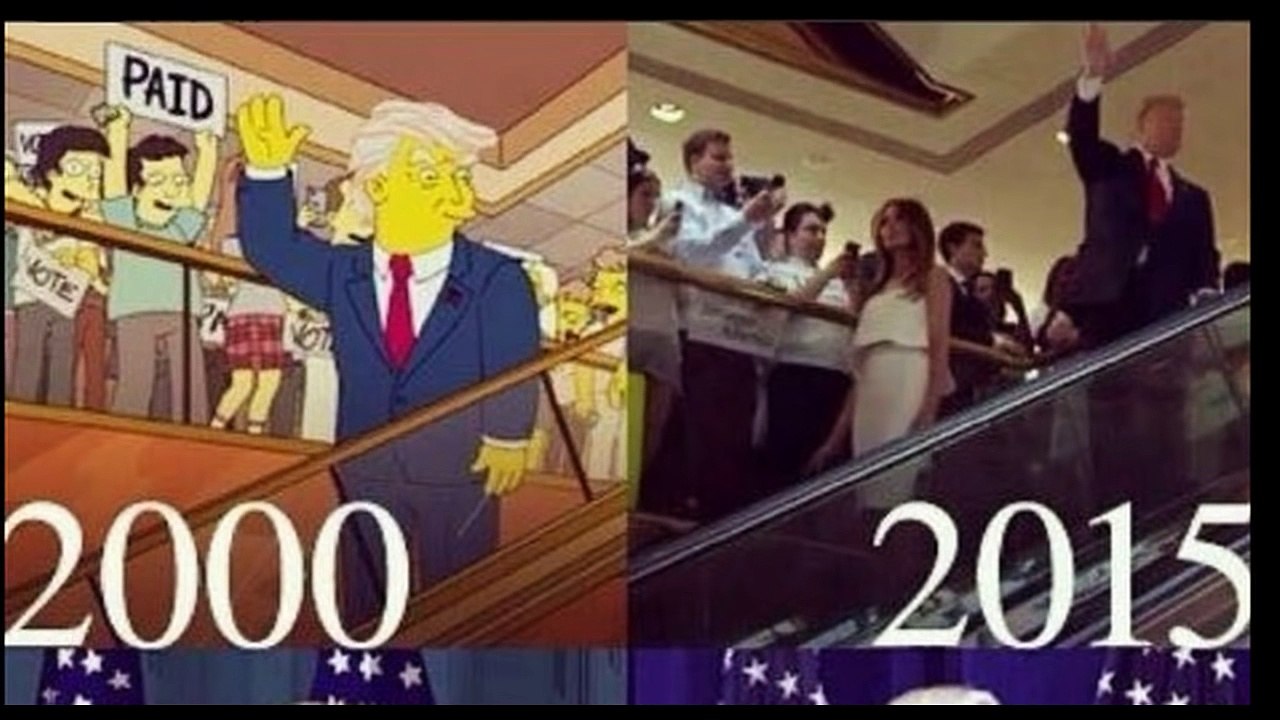 Simpsons Prediction of Donald Trump Becoming President Comes True