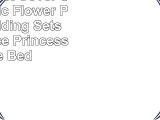 4Piece Duvet Cover Set Romantic Flower Printed Bedding Sets Cotton Lace Princess Style