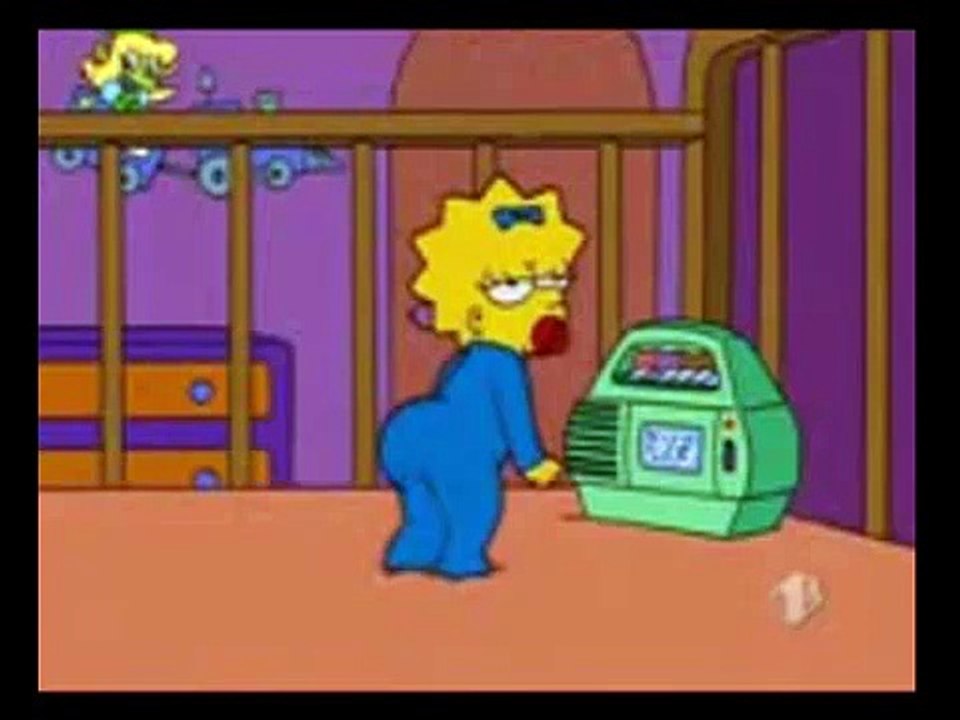 Maggie Simpson dancing sex bomb
