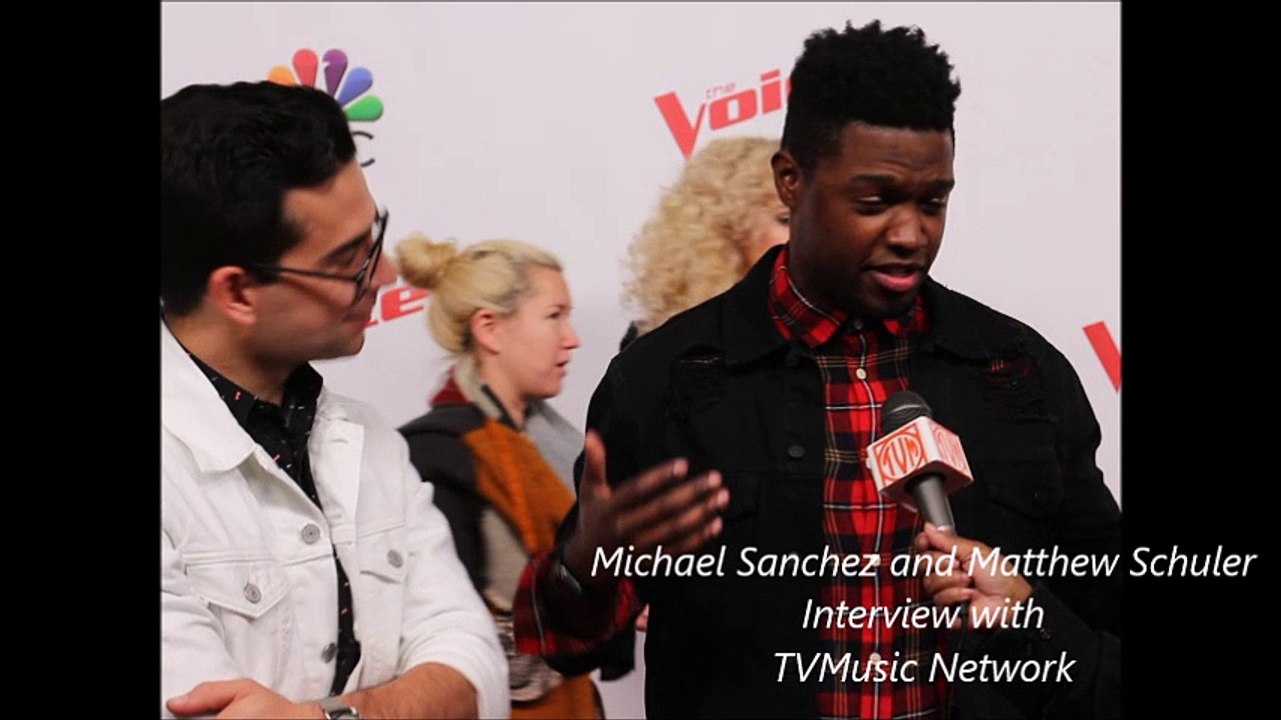Michael Sanchez and Matthew Schuler of Neon Dreams Backstage at The Voice
