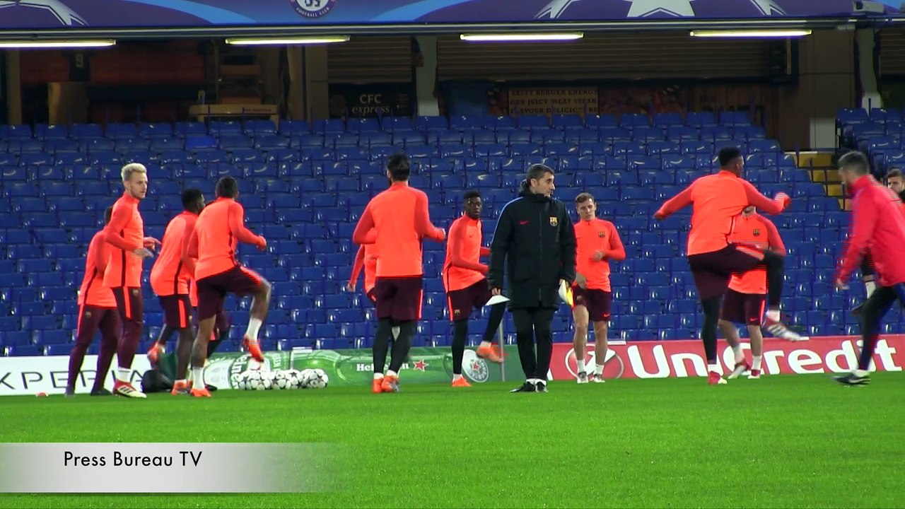 Barcelona Training pre Chelsea