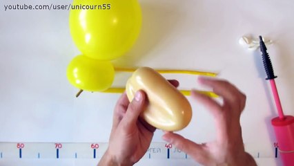 Homer Simpson's head of balloons - twisting tutorial (Subtitles)