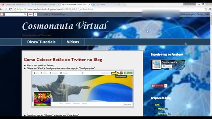 Adicionar o Twitter no Blogger