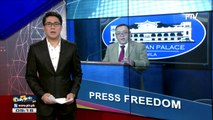 Press freedom, nirerespeto ng Palasyo