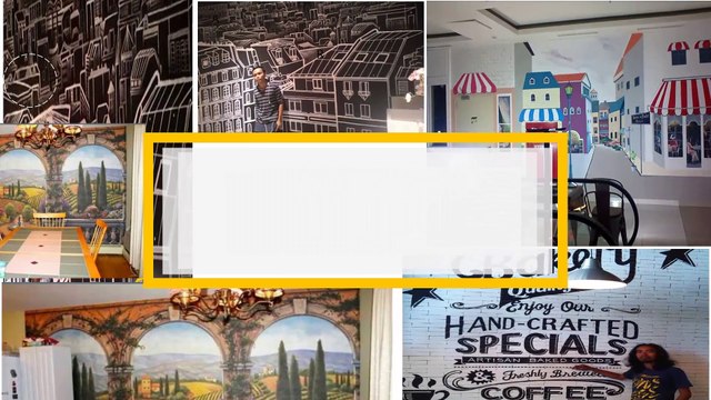 TERBUKTI !! Jasa Mural Cafe Professional , WA:62+813-2000-8163 Raditya Designer Art