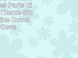 Paramus 100 Turkish Cotton 3Pcs Paris Eiffel Tower Theme Single Twin Size Duvet Quilt