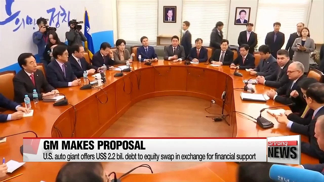 GM proposes to convert US $2.2 bil. debt for equity, in exchange for financial support to stay in Korea
