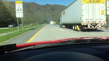 Semi-truck brakes fail and uses emergency runaway truck lane || ViralHog