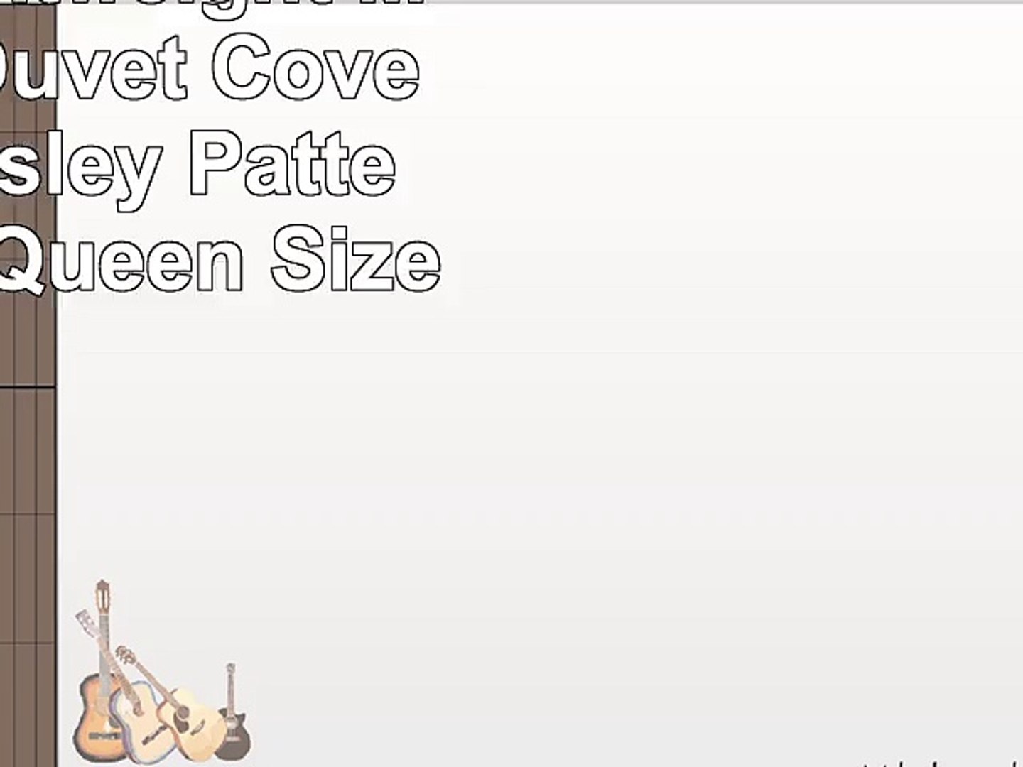Vaulia Lightweight Microfiber Duvet Cover Sets Paisley Pattern Design Queen Size