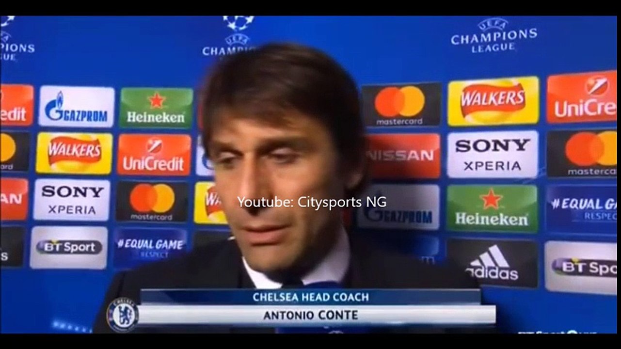 Chelsea vs Barcelna UCL - Antonio Conte Post Match Interview