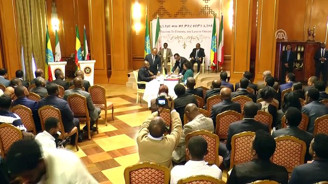 Ekvator Ginesi Devlet Başkanı Obiang Nguema Etiyopya'da