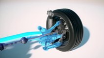 New Volvo V60 - double-link front and multilink rear suspension - animation