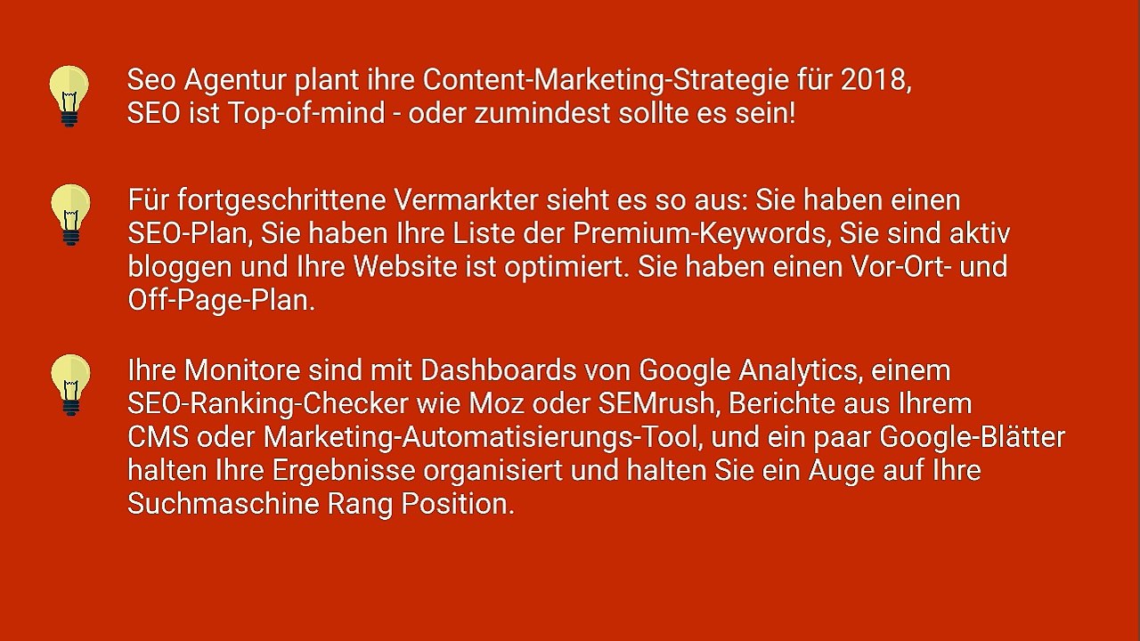 Stufiger SEO-Plan für höhere Rangfolge im Jahr 2018