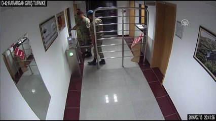 15 Temmuz'da Ökk'da Yaşananların Güvenlik Kamerası Görüntüleri