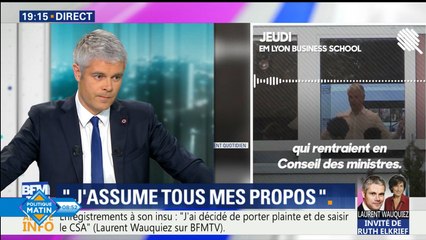 Propos de Laurent Wauquiez à l’EM Lyon : le patron des Républicains assume
