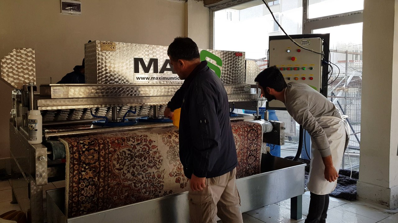 otomatik halı yıkama makinası,halı sıkma makinası maxis