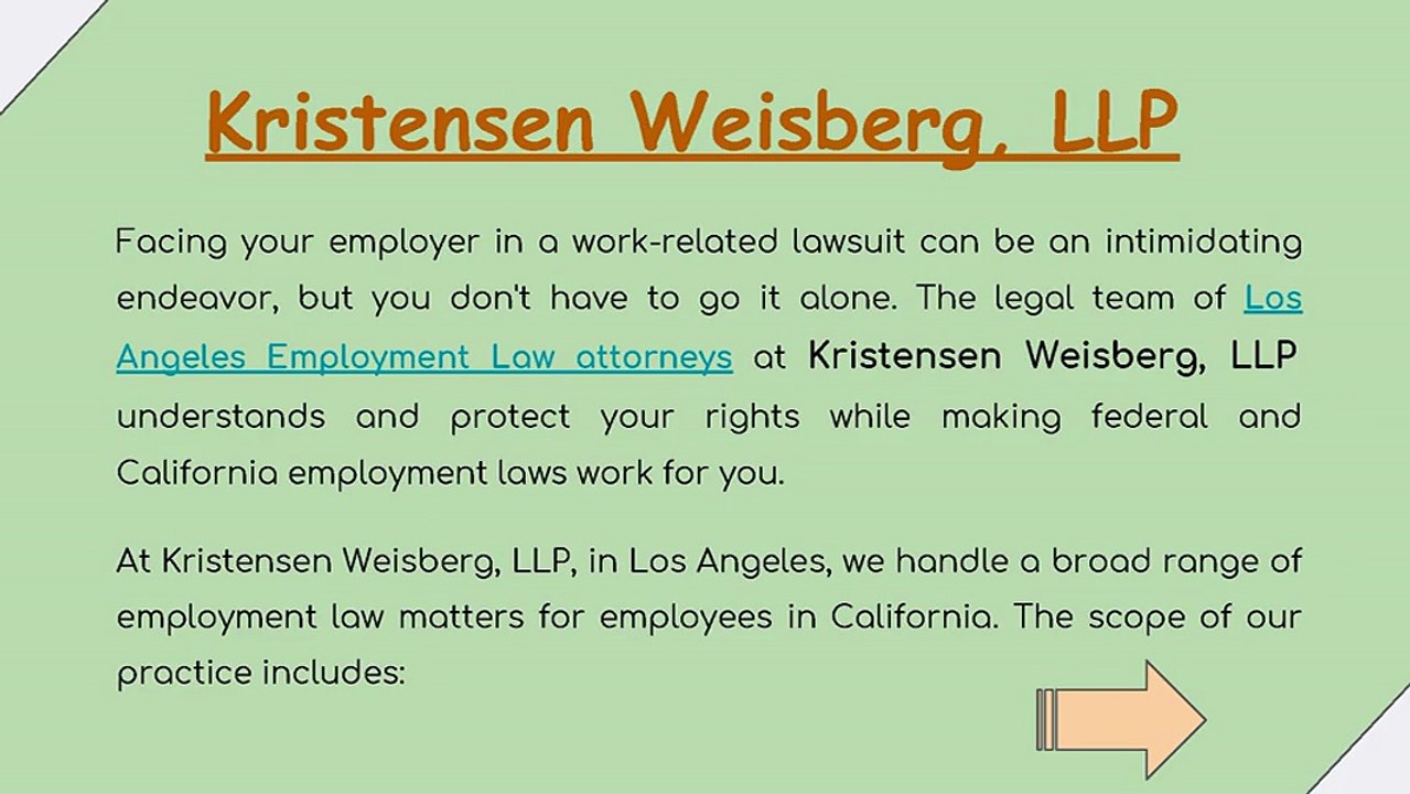 Know about employment law with los angeles attorney