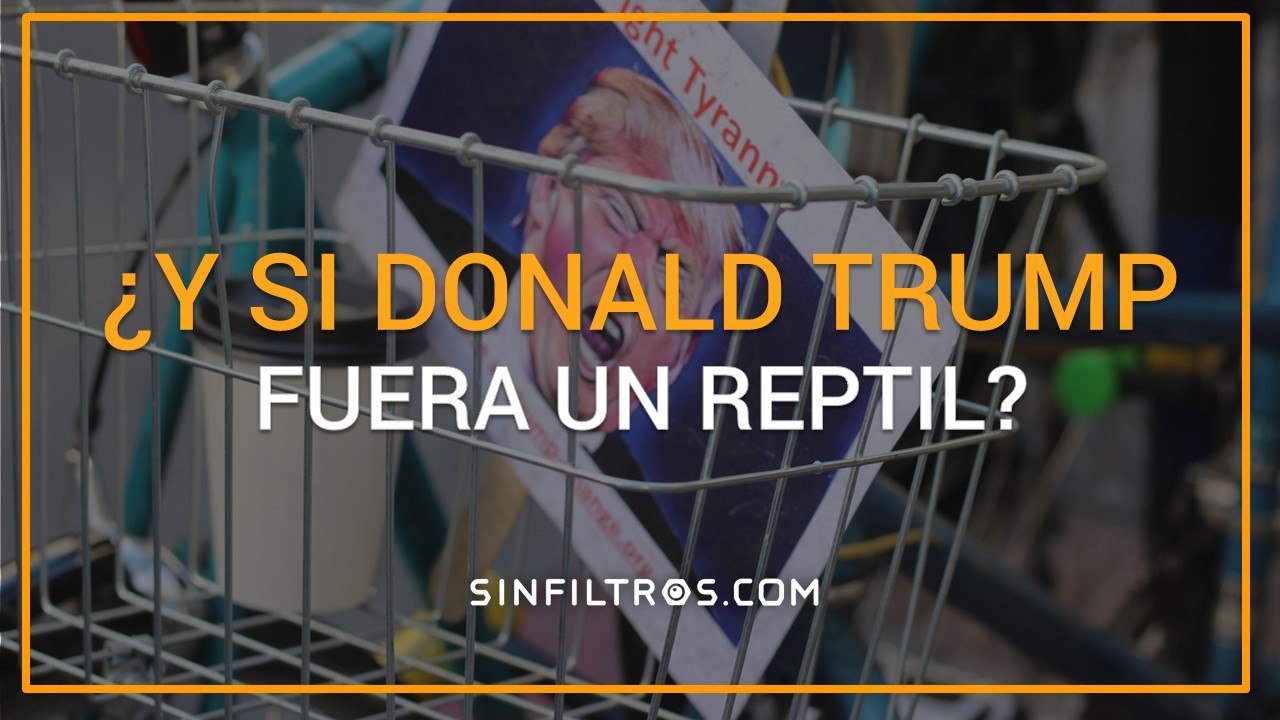 ¿Y si Donald Trump fuera un reptil? | Sinfiltros.com