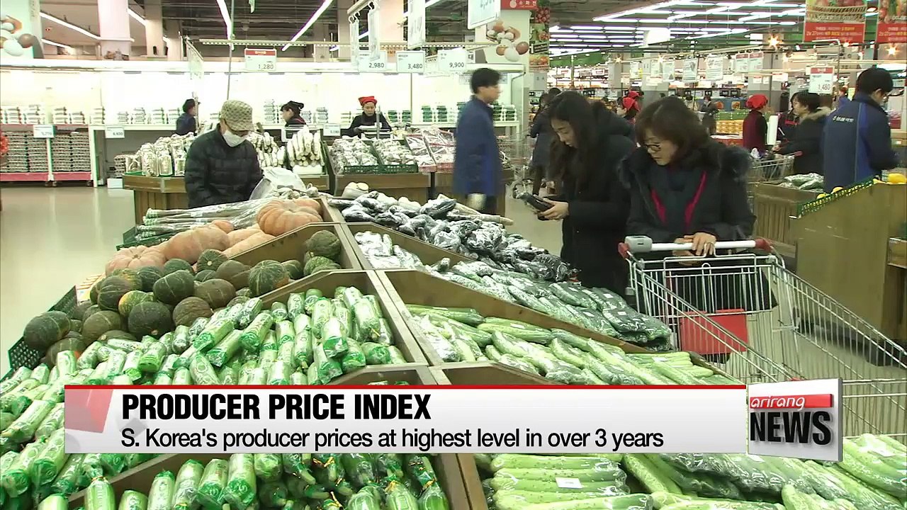 Highest producer price index in 38 months, largely due to rise in vegetable prices