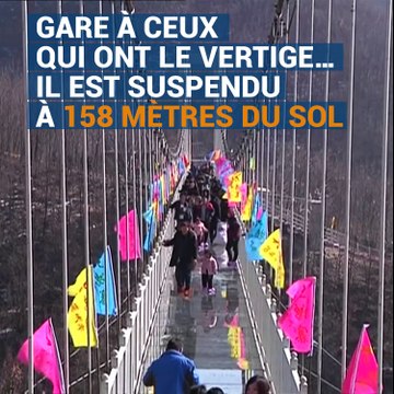 Oseriez-vous marcher sur ce nouveau pont de verre en Chine?