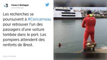 Concarneau. Une voiture tombe dans le port, une personne décédée.