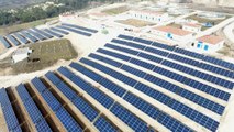 Bolu’da kurulan 4 bin panellik GES ile 10 bin hanelik enerji üretilecek...Güneş Enerji Santrali havadan görüntülendi