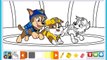 Paw Patrol Nick Jr Coloring Page Chase Rubble Rocky Digital Color