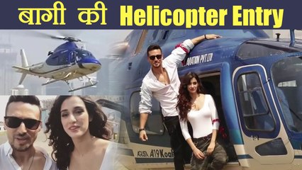 Descargar video: Baaghi 2 Trailer Launch: Tiger Shroff & Disha Patani make GRAND ENTRY in Helicopter | FilmiBeat