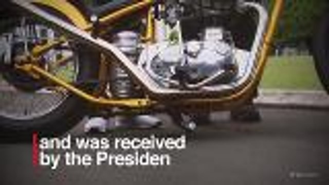 President Jokowi purchases custom motorcycle, boosts local businesses