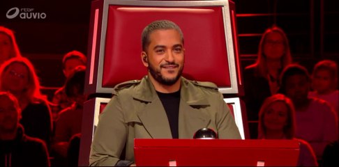 Slimane : coach dans " The Voice Belgique " lors des  " Battle " part 1 (20/02/2018)