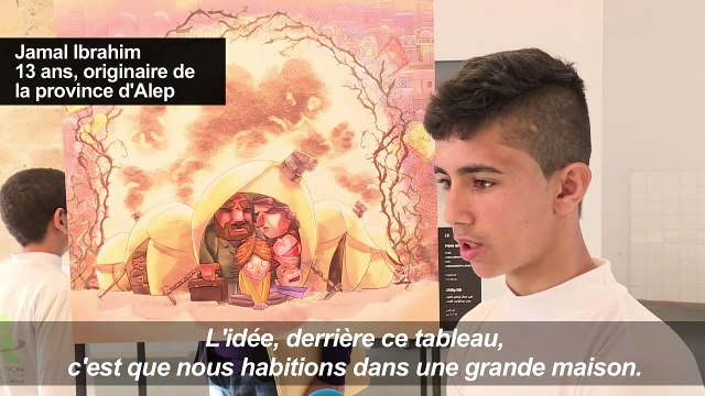 Des poèmes illustrés d'enfants syriens exposés à Beyrouth