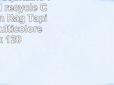 Commerce équitable tressé rond recyclé Chindi coton Rag Tapis Tissu multicolore 120 x 120