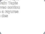 Salon Designer Tapis contemporain Tapis moquette avec contour de coupe à rayures avec des
