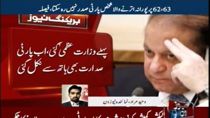 The person will not be elligible to rule the party, under the restrictions of Article 62 and 63