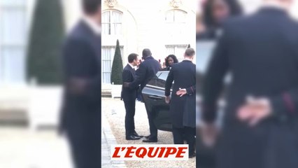 L'arrivée de George Weah à L'Elysée - Foot - Politique