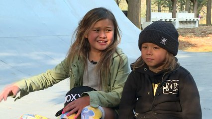 طفلة يابانية تحترف التزلج على اللوح على طريق اولمبياد طوكيو