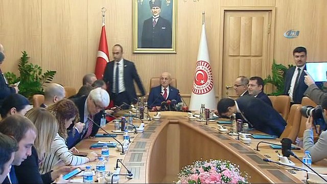 İttifak teklifi TBMM Başkanı İsmail Kahraman'a sunuldu