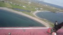 Amazing Landind at Stornoway Airport cockpit view HD