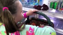 Alien Crushes Bad Baby Picnic Food with Lawn Mower Freak Family Annabelle Victoria Toy Freaks (2)